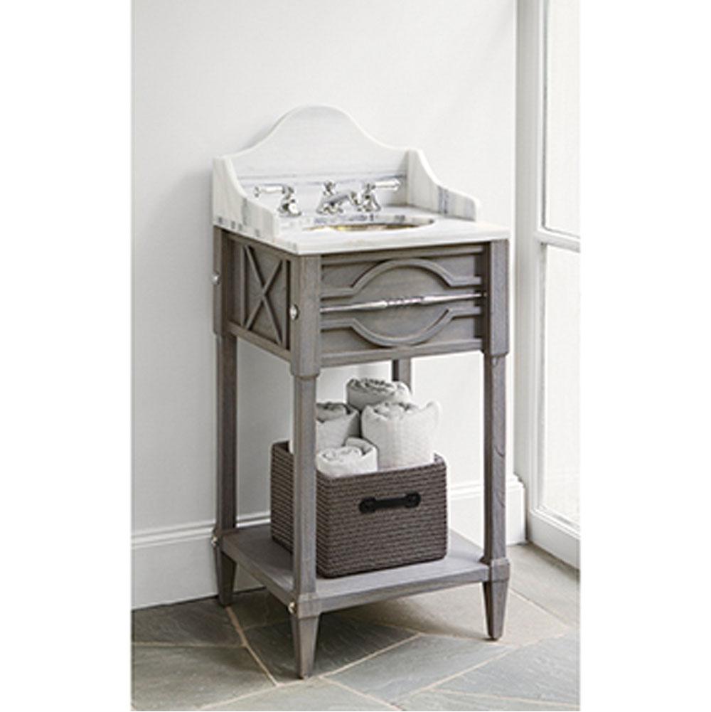 Ambella Home Collection Mini Spindle Sink Chest - Weathered Grey