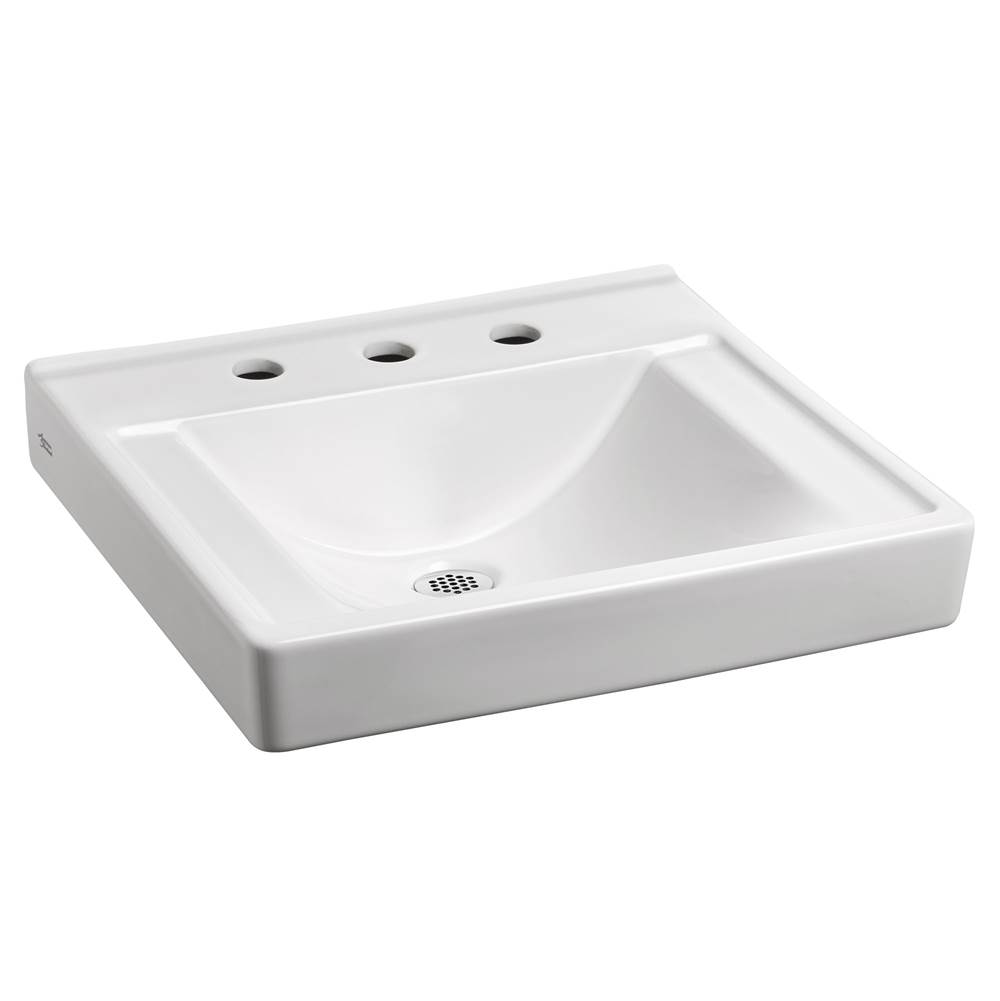 American Standard Decorum® Wall-Hung EverClean® Sink Less Overflow With 8-Inch Centerset