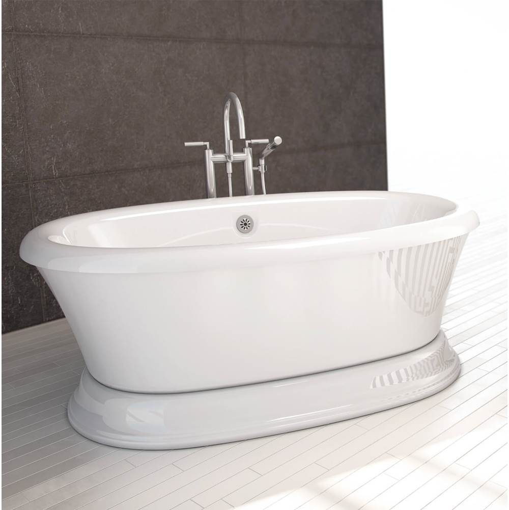 Bain Ultra NAOS 7240 ROLLED DECK TUB BISCUIT