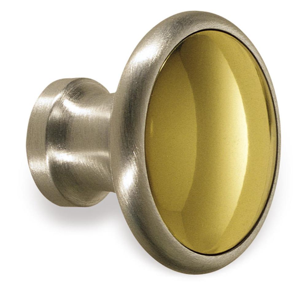 Colonial Bronze Cabinet Knob Hand Finished in Satin Bronze and Antique Copper
