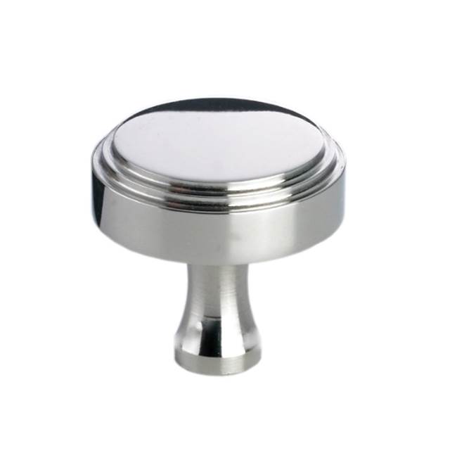 Colonial Bronze Cabinet Knob Hand Finished in Frost Nickel