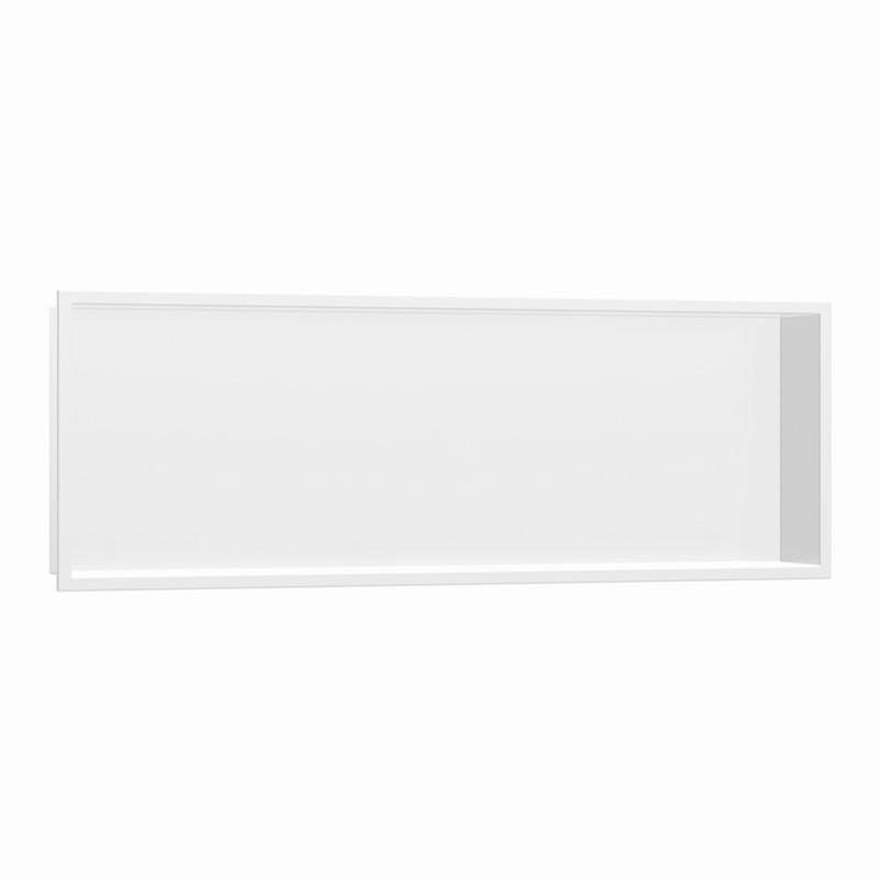 Hansgrohe XtraStoris Original Wall Niche with Integrated Frame 12''x 36''x 4''  in Matte White