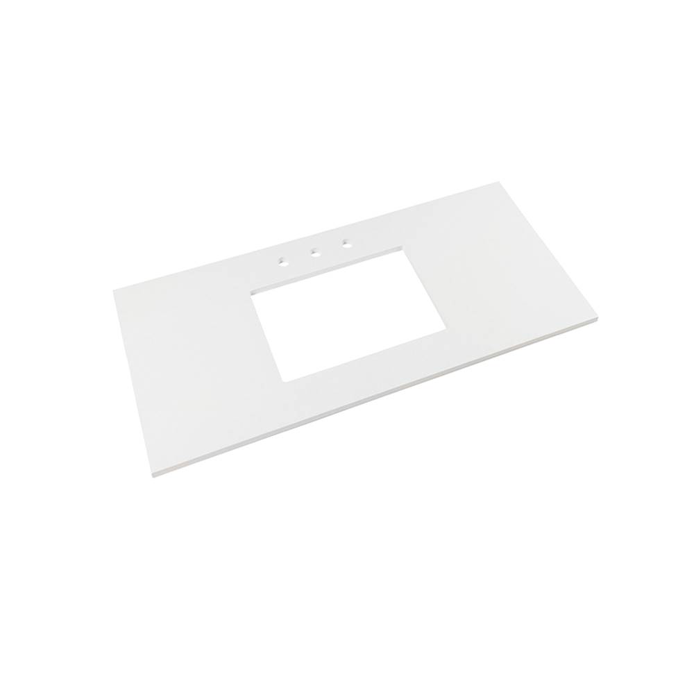 Ronbow 37'' x 19'' TechStone™  Vanity Top in Solid White - 3/4'' Thick