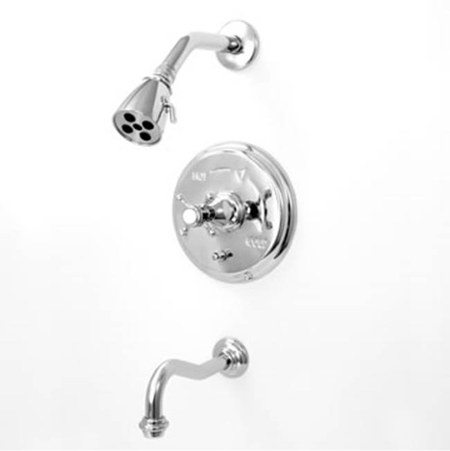 Sigma Pressure Balanced Tub & Shower Set Trim (Includes Haf And Wall Tub Spout) St. Michel Antique Brass .82