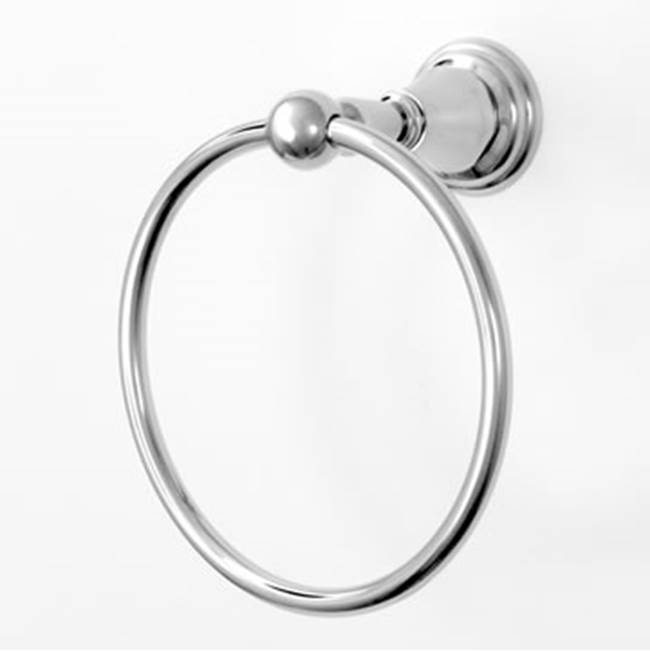 Sigma Series 35 Towel Ring W/Bracket Uncoated Polished Brass .33
