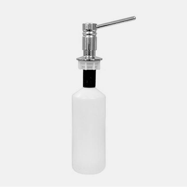 Sigma Soap / Lotion Dispenser with plunger, flange, and bottle.  Solid brass plunger and flange SATIN NICKEL .69