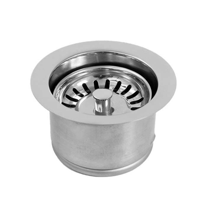 Sigma Waste disposer trim with disposer stopper/strainer unit with large collar SOFT PEWTER .84