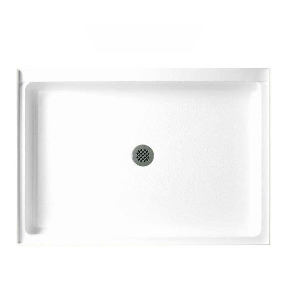 Swan SS-3442 34 x 42 Swanstone Alcove Shower Pan with Center Drain Clay