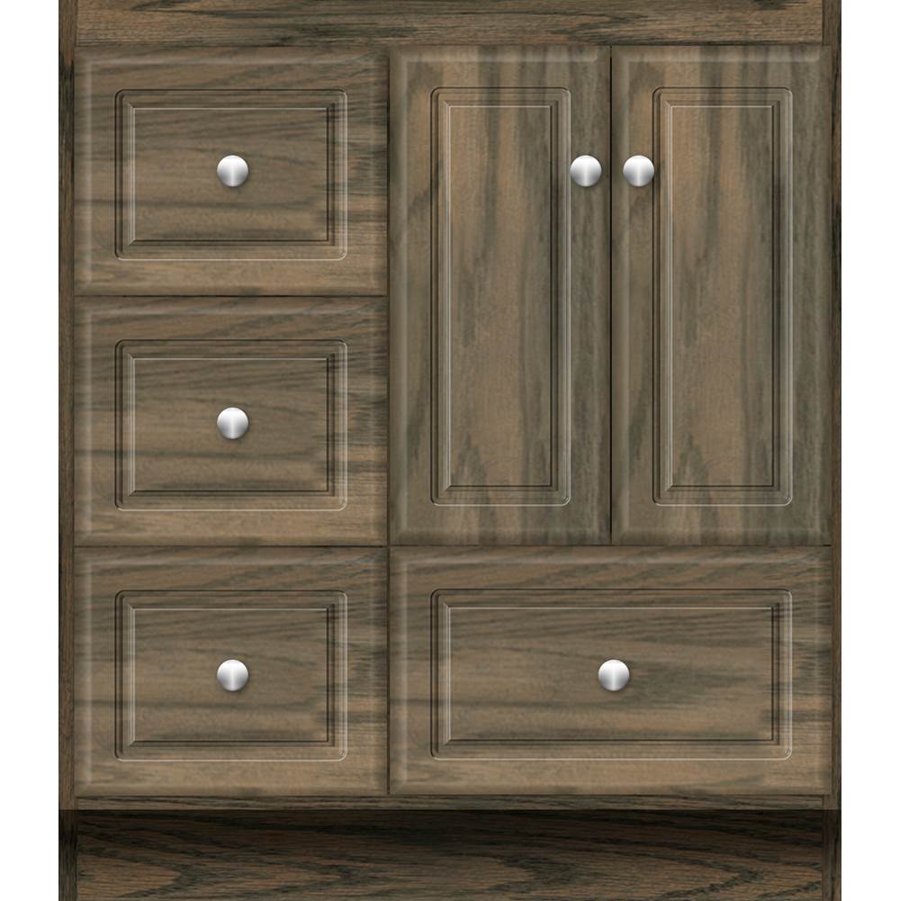 Strasser Woodenworks 30 X 21 X 34.5 Montlake Vanity Ultra Dusky Oak Lh