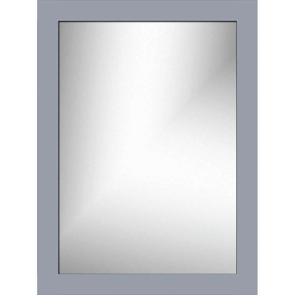Strasser Woodenworks 24 X .75 X 32 Framed Mirror Non-Bev Square Sat Silver