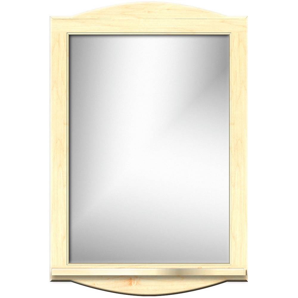 Strasser Woodenworks 24 X 4.5 X 35 Arched Mirror Non-Bev Round Nat Maple W/Shf