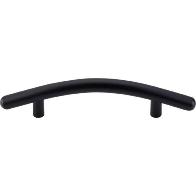 Top Knobs Curved Bar Pull 3 3/4 Inch (c-c) Flat Black