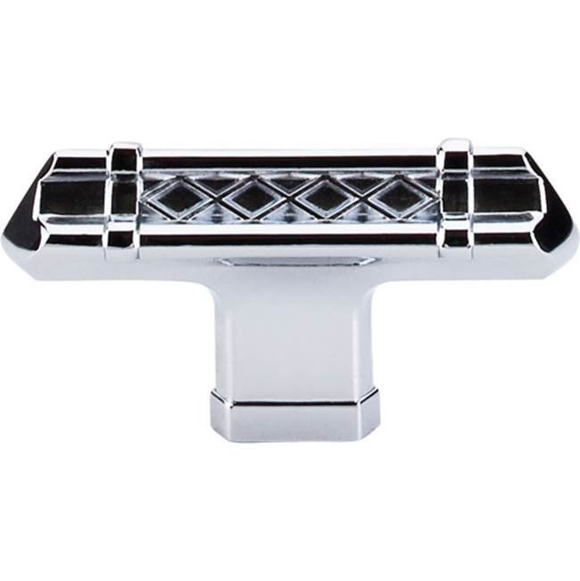 Top Knobs Tower Bridge T-Handle 2 5/8 Inch Polished Chrome