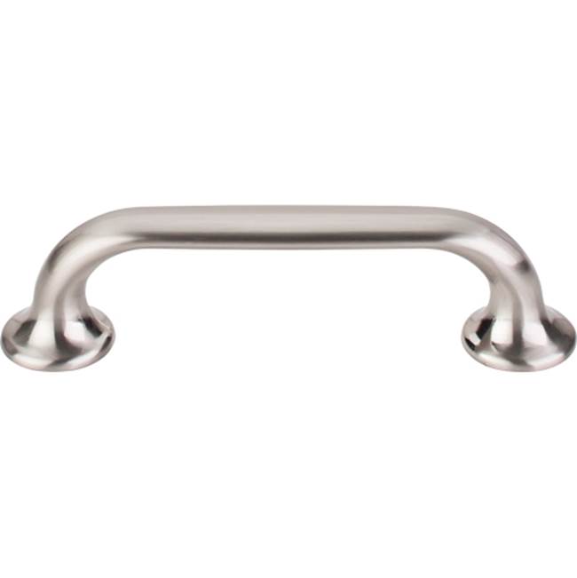 Top Knobs Oculus Oval Pull 3 3/4 Inch (c-c) Brushed Satin Nickel