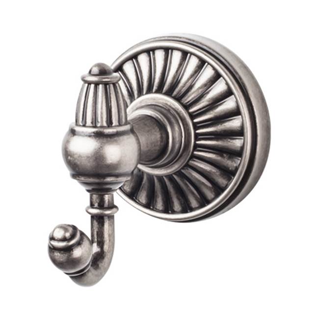 Top Knobs Tuscany Bath Double Hook  Antique Pewter