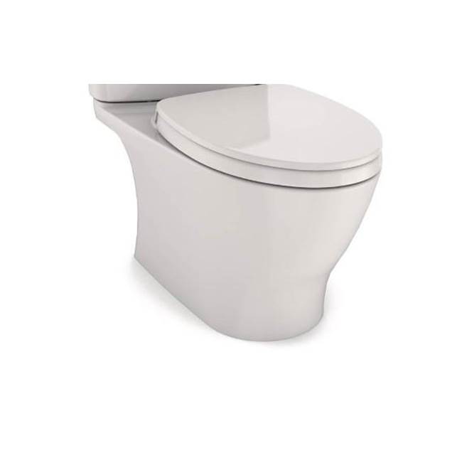 TOTO Nexus® Two-Piece Elongated 1.28 GPF Universal Height Toilet Bowl Only with CEFIONTECT®, WASHLET® plus Ready, Colonial White