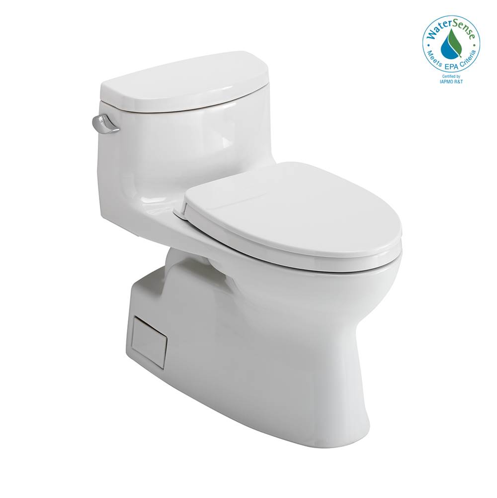 TOTO Toto® Carolina® II One-Piece Elongated 1.28 Gpf Universal Height Toilet With Cefiontect And Ss124 Softclose Seat, Washlet+ Ready, Cotton White
