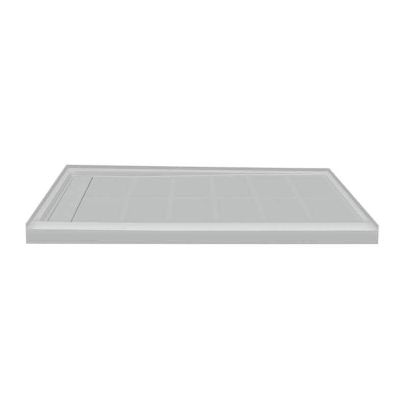 Transolid Linear 60-in x 36-in Rectangular Alcove Shower Base with Left Hand Drain