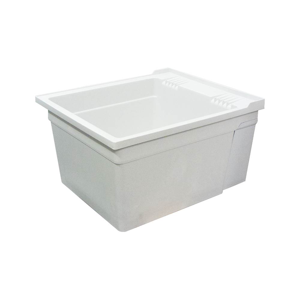 Transolid Wall-Mounted Laundry Tub 22.375'' W x 26'' D x 14'' H in Grey Granite