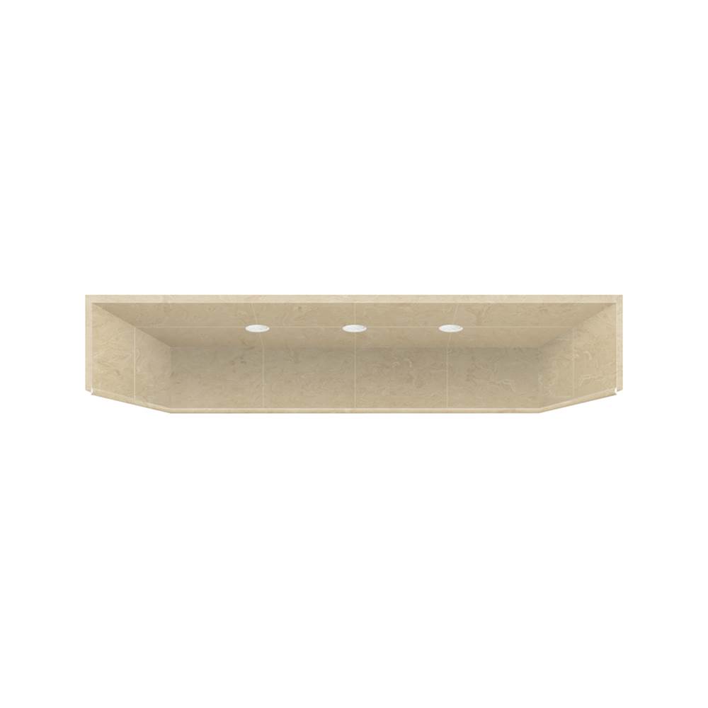Transolid 63.5'' x 37.75'' Solid Surface ADA Shower Dome in Almond Sky