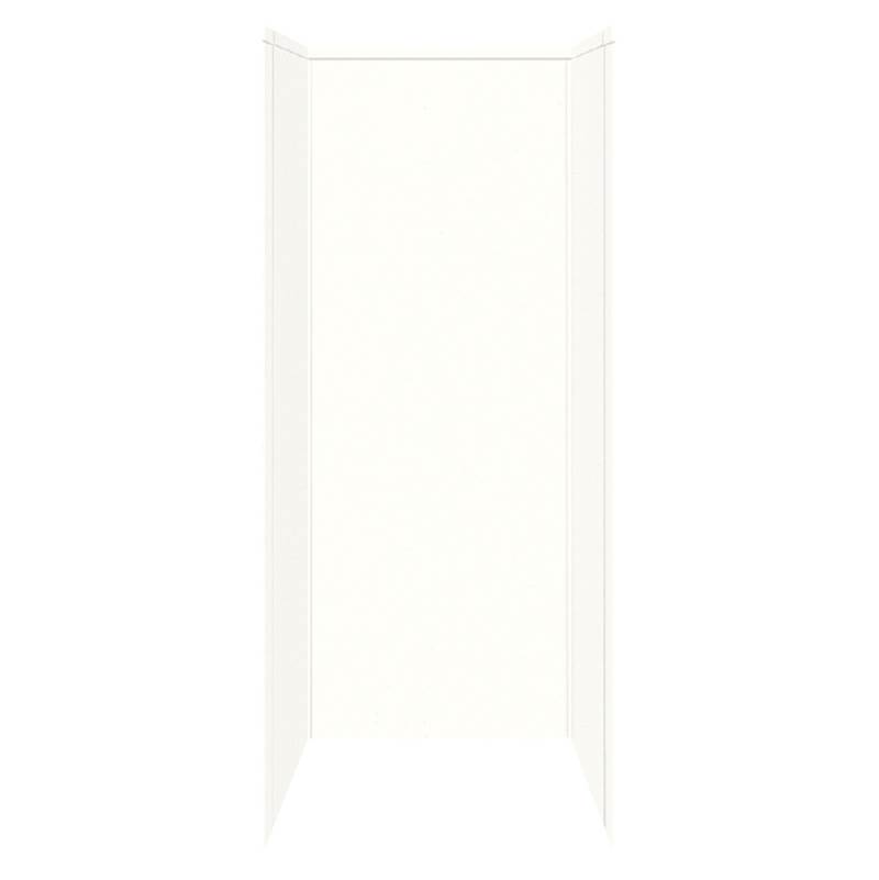 Transolid 48'' x 36'' x 96'' Decor Shower Wall Surround in White