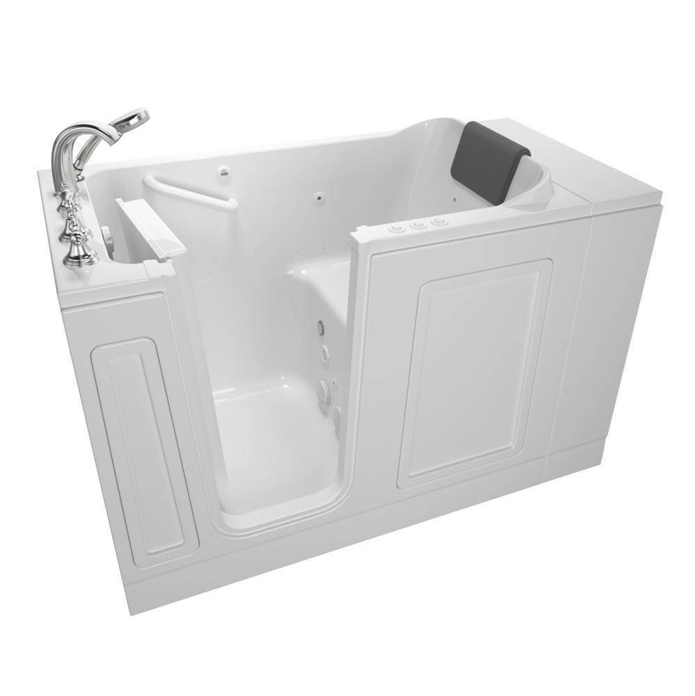 American Standard Acrylic Luxury Series 30 x 51 -Inch Walk-in Tub With Combination Air Spa and Whirlpool Systems - Left-Hand Drain With Faucet