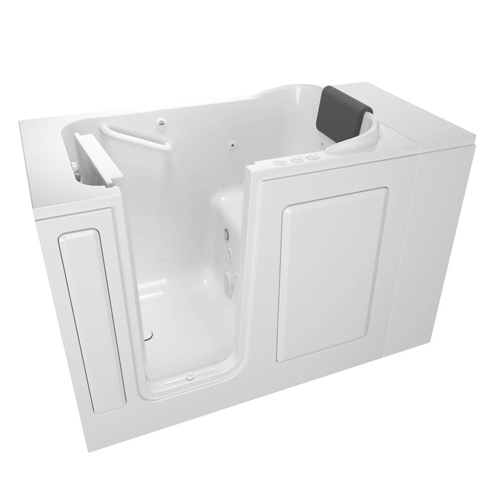 American Standard Gelcoat Premium Series 28 x 48-Inch Walk-in Tub With Combination Air Spa and Whirlpool Systems - Left-Hand Drain