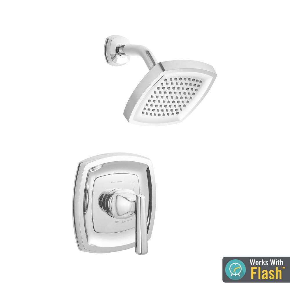 American Standard Edgemere® 2.5 gpm/9.5 L/min Shower Trim Kit With Showerhead, Double Ceramic Pressure Balance Cartridge With Lever Handle