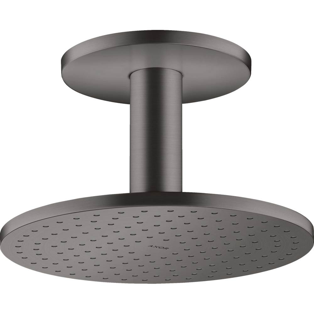 Axor ShowerSolutions Showerhead 250 2-Jet Ceiling Connection, 2.5 GPM in Brushed Black Chrome