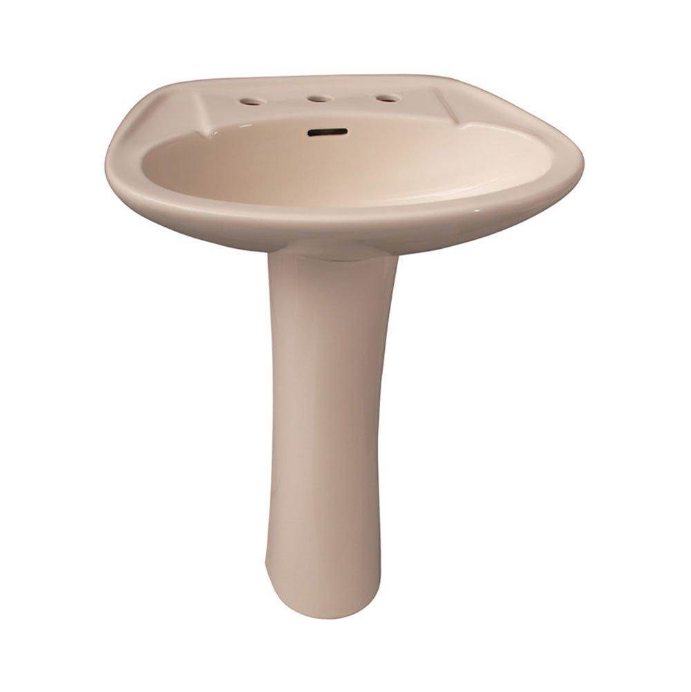 Barclay Morning 650 Ped Lav Basin only8'' WS, Overflow,White