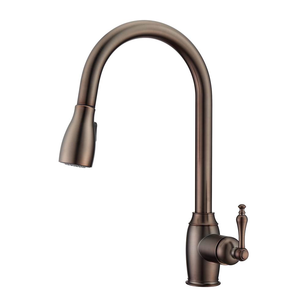 Barclay Bistro Kitchen Faucet,Pull-OutSpray, Metal Lever Handles,ORB
