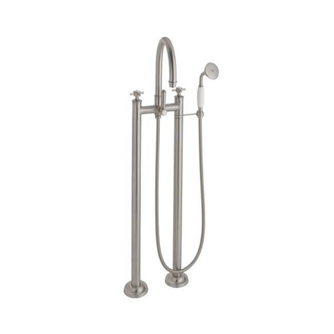 California Faucets Traditional Floor Mount Tub Filler - Arc Spout