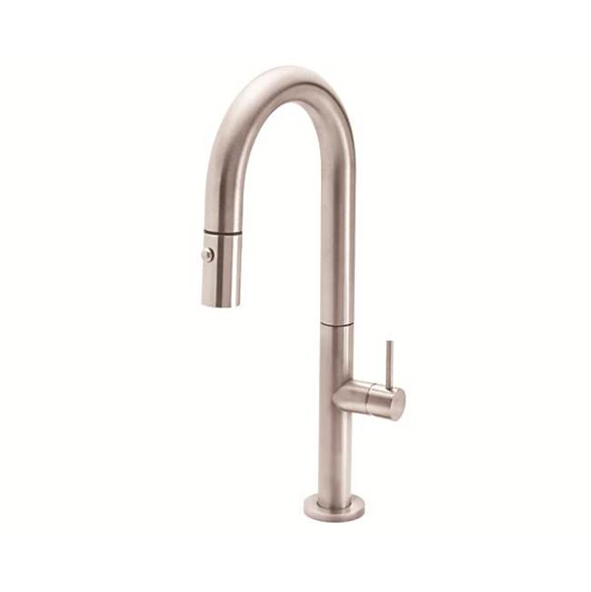 California Faucets Pull-Down Prep/Bar Faucet with Button Sprayer