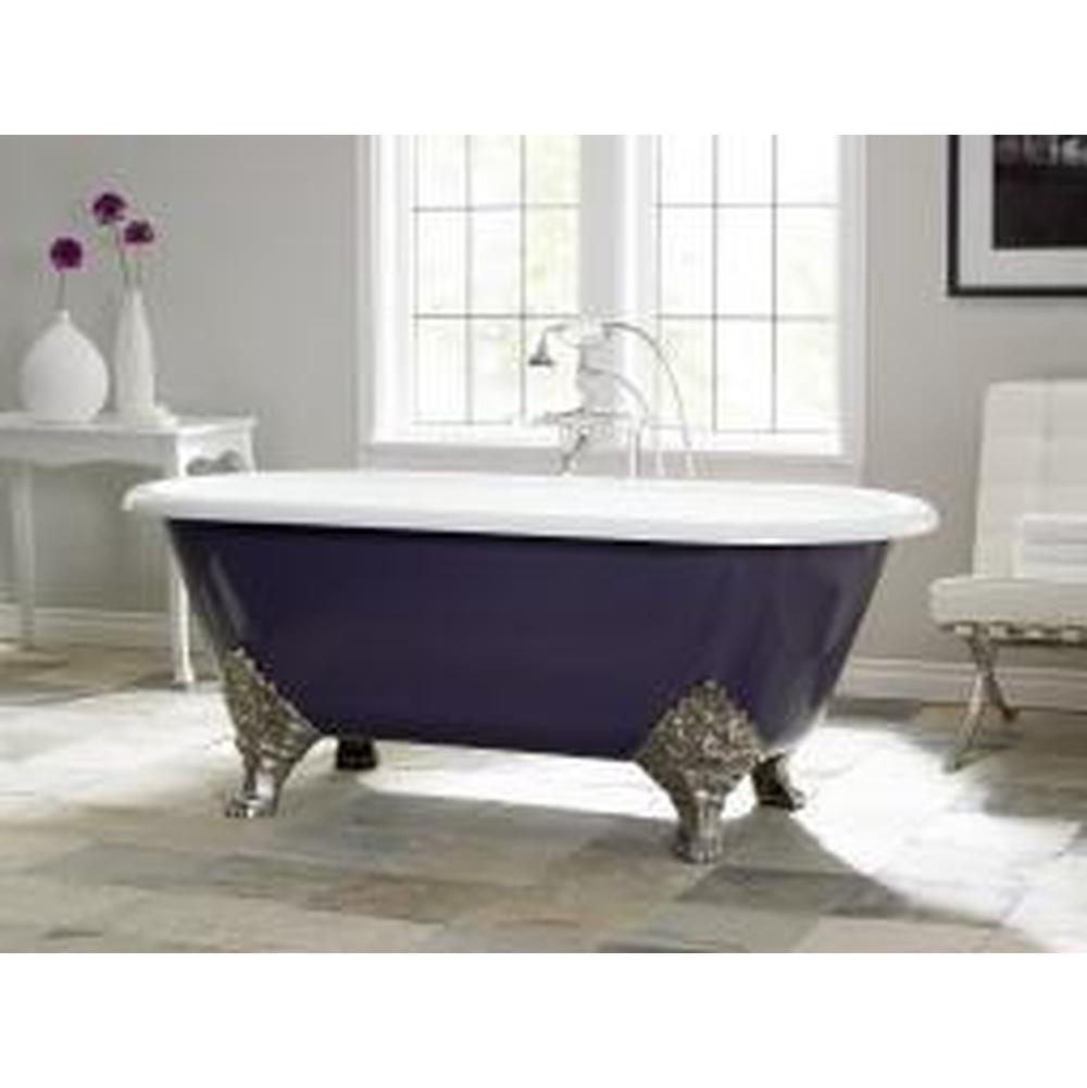 Cheviot Products CARLTON Cast Iron Bathtub with Flat Area for Faucet Holes