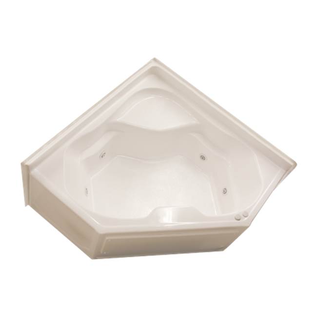 Clarion Bathware 60'' Corner Tub W/ 22'' Apron - Front Center Drain