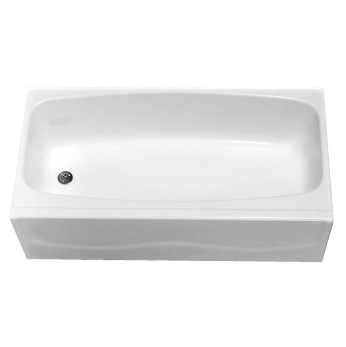 Clarion Bathware 54'' Tub W/ 16.5'' Apron - Left Or Right Hand Drain