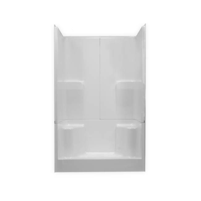 Clarion Bathware 48'' 3-Piece Shower W/ 6'' Threshold - Center Drain