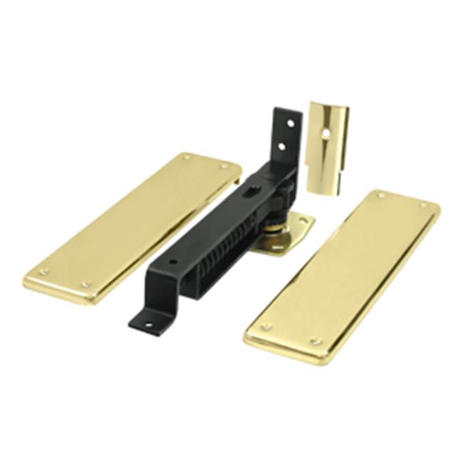 Deltana Spring Hinge, Double Action w/ Solid Brass Cover Plates