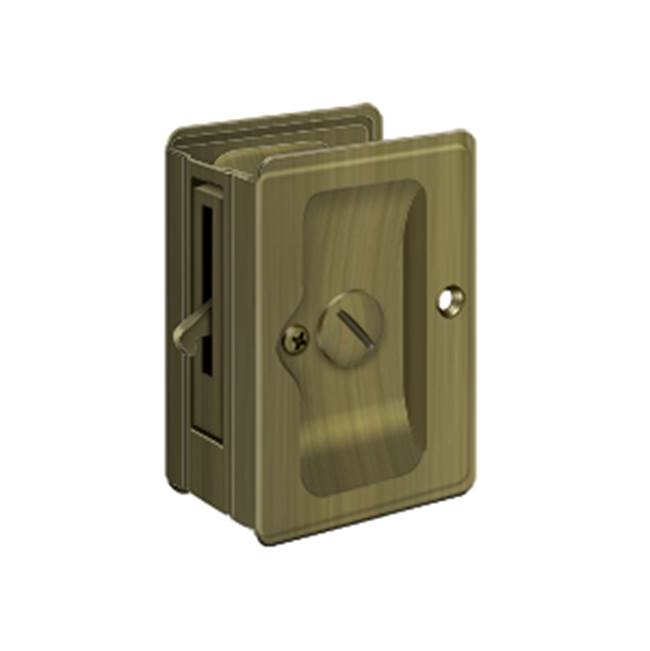 Deltana HD Pocket Lock, Adjustable, 3-1/4'' x 2-1/4'' Privacy