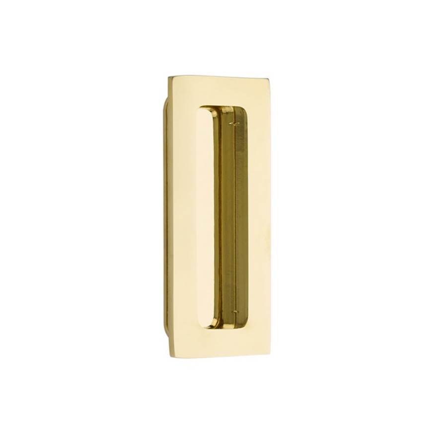 Emtek Brass Modern Rectangular Flush Pull 4'', US3NL