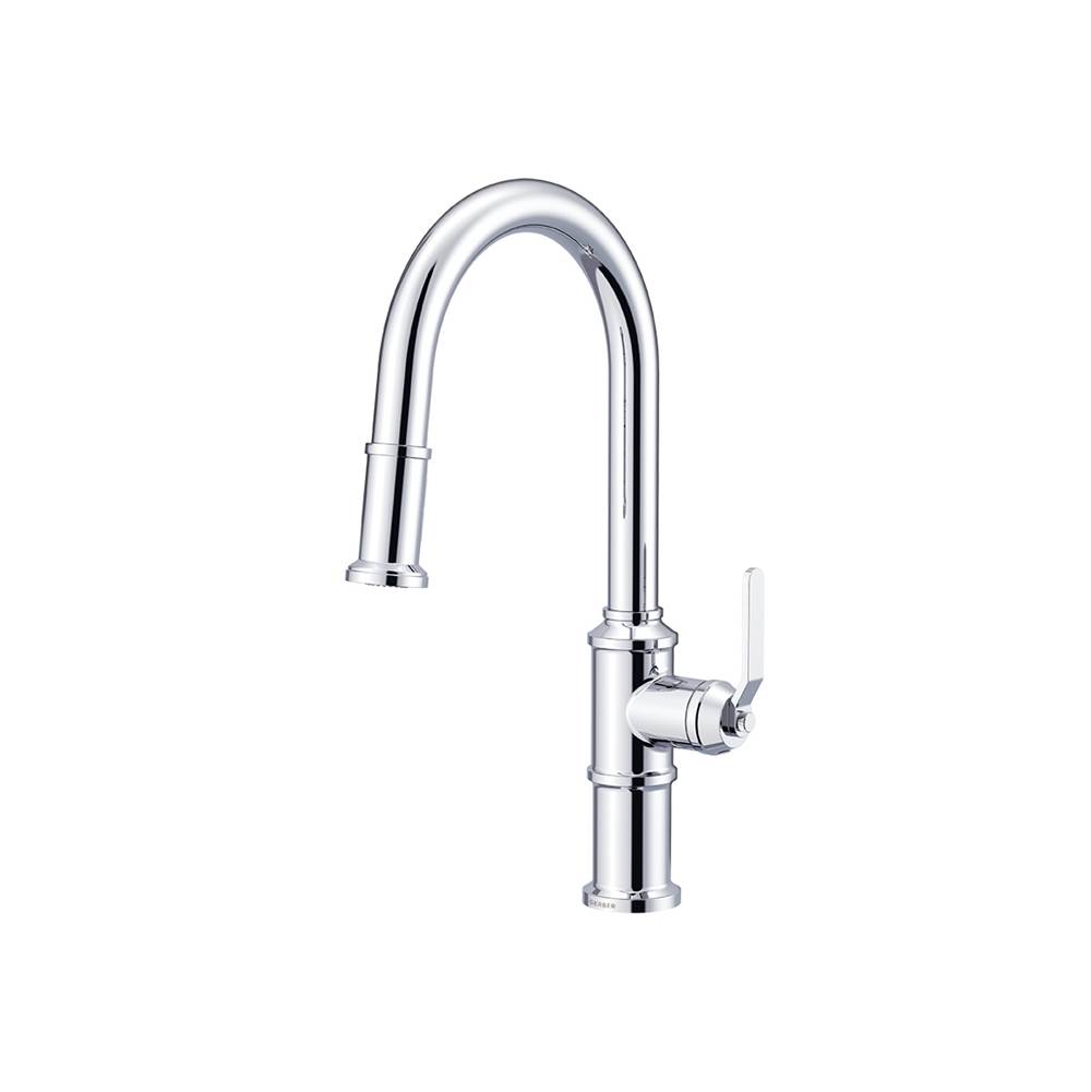Gerber Plumbing Kinzie 1H Pull-Down Kitchen Faucet w/ Snapback Retraction 1.75gpm Chrome