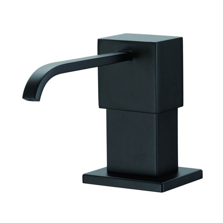 Gerber Plumbing Sirius Deck Mount Soap & Lotion Dispenser Satin Black