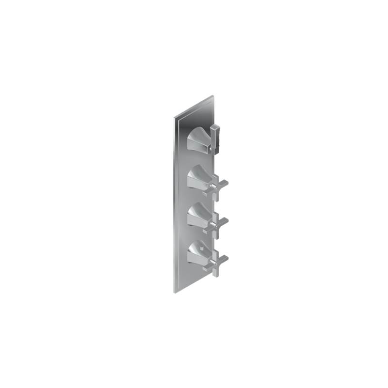 Graff M-Series Finezza DUE 4-Hole Trim Plate w/Finezza Handles (Vertical Installation)