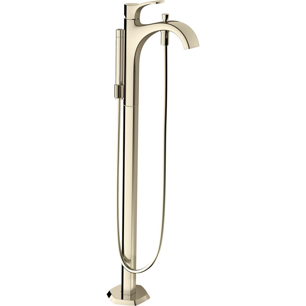 Hansgrohe Locarno Freestanding Tub Filler Trim with 1.75 GPM Handshower in Polished Nickel