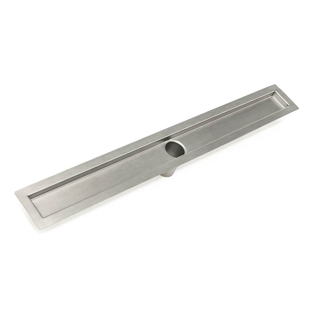 Infinity Drain 60'' Stainless Steel Channel Assembly for FF Series with 2'' No Hub Outlet