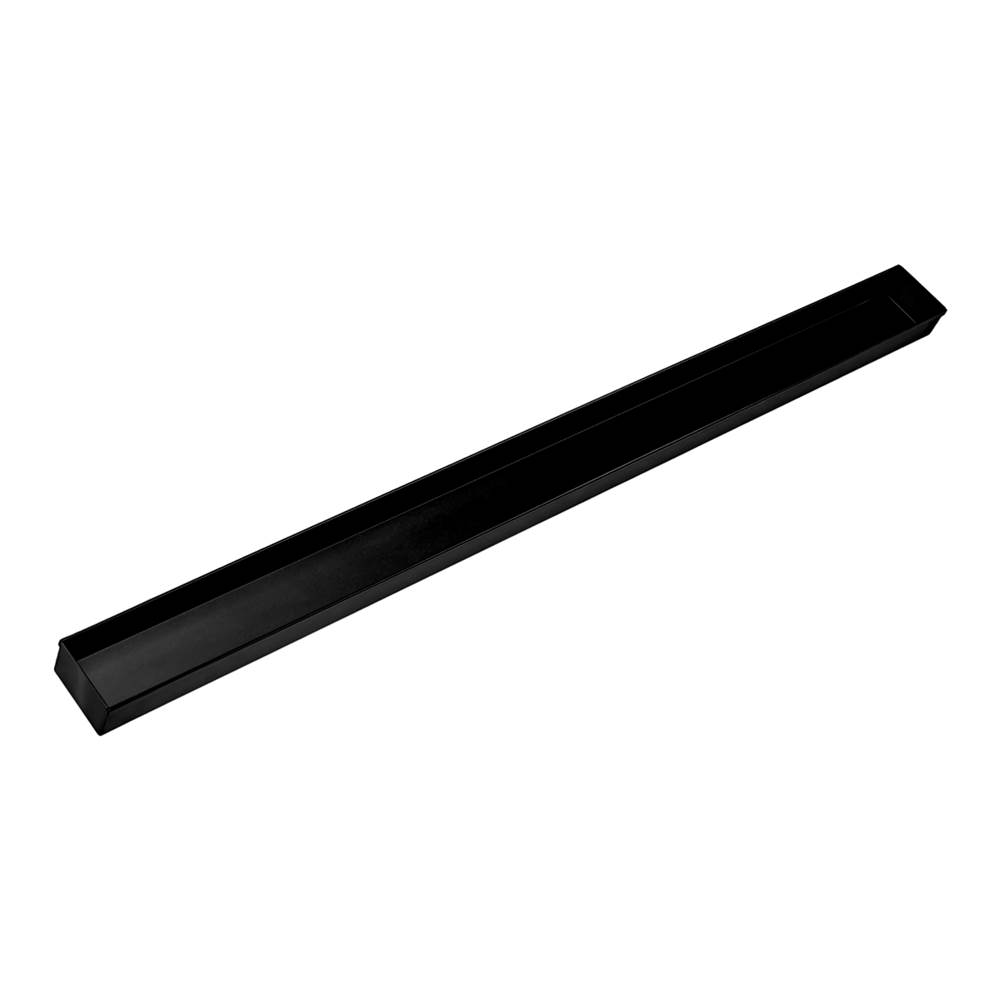 Infinity Drain 88'' Stainless Steel Closed Ended Channel for 96'' S-TIFAS 65/99 Series in Matte Black