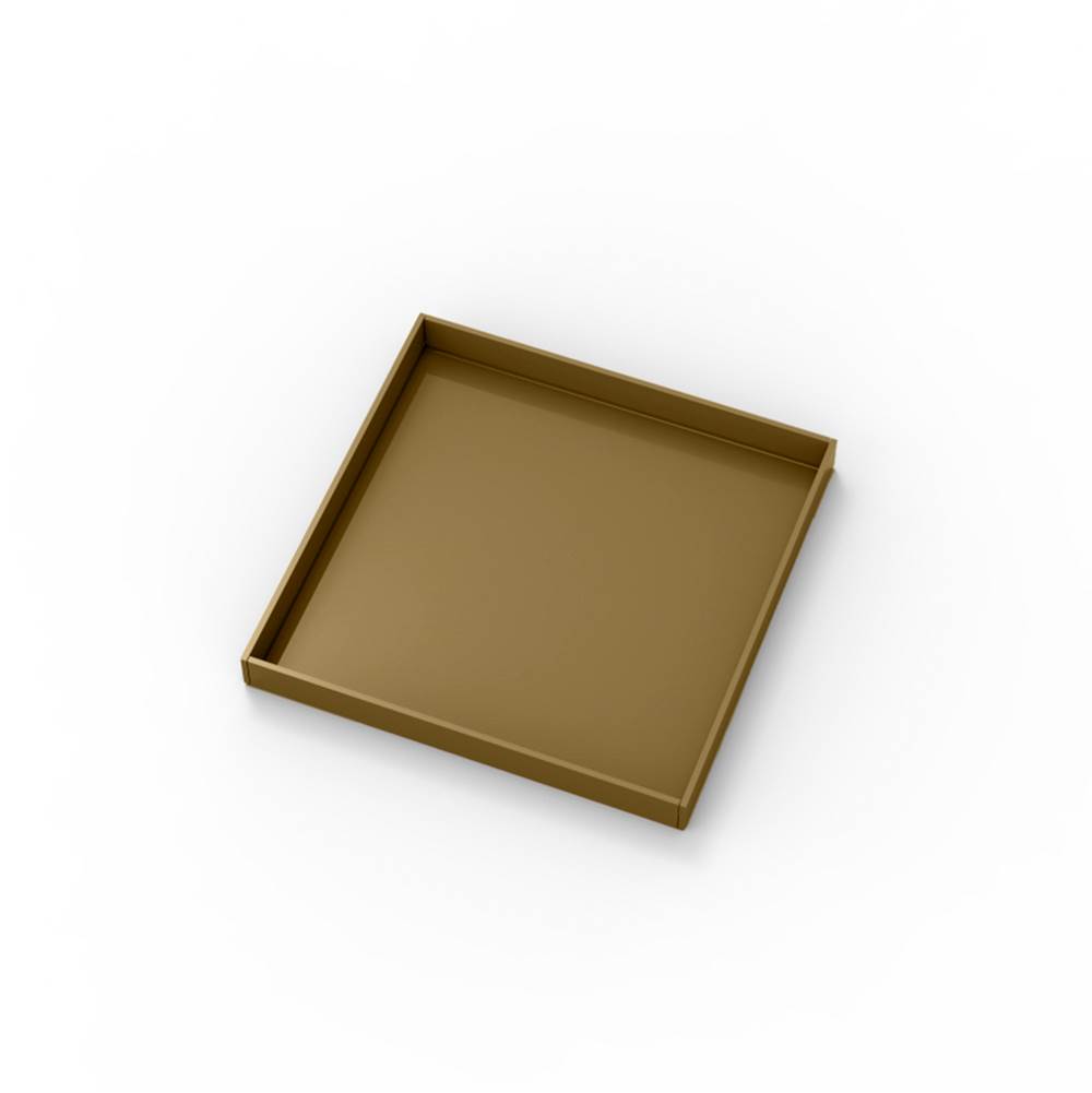 Infinity Drain 5''x5'' LT5 Tile Drain Top Plate in Satin Bronze