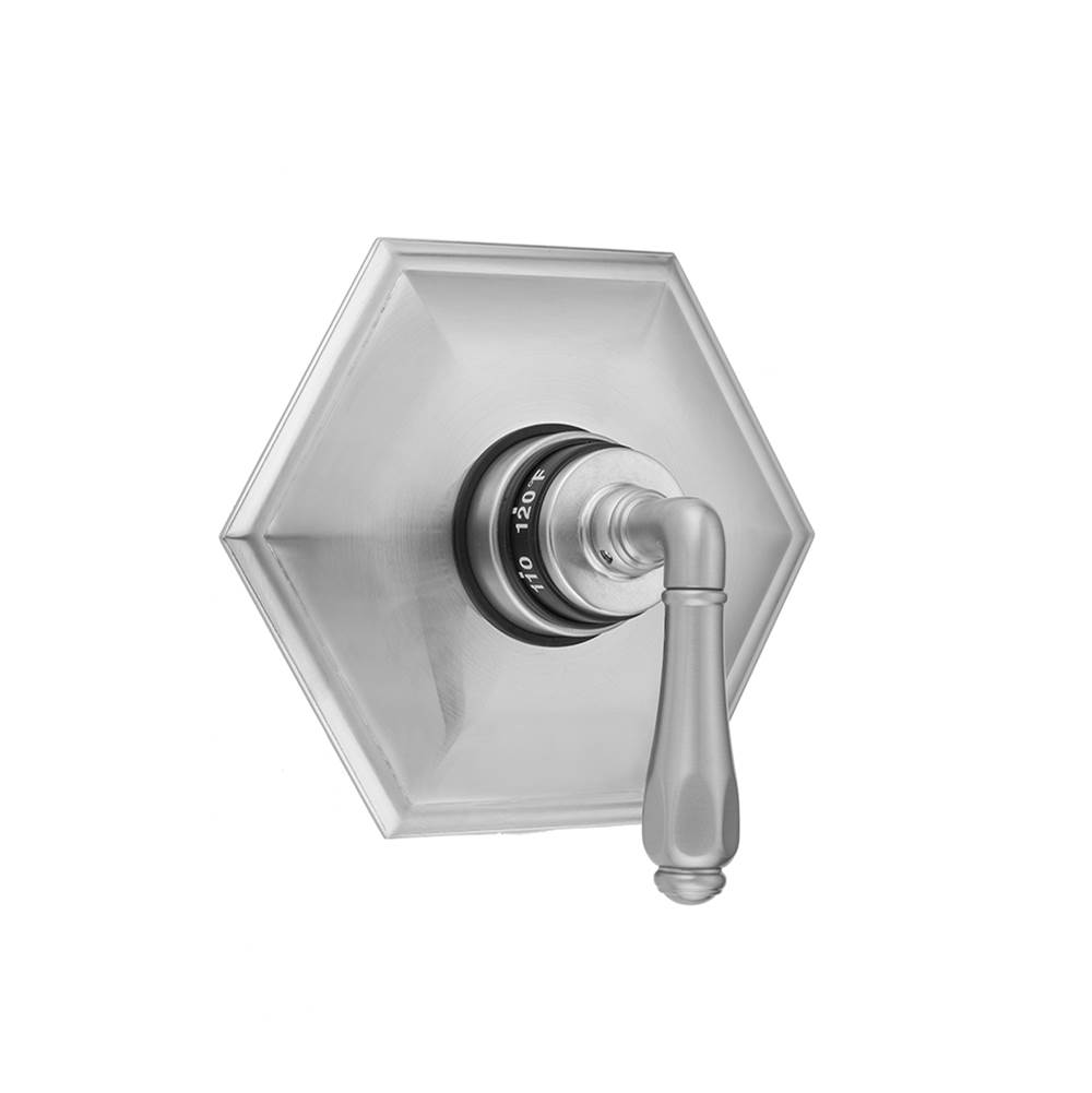 Jaclo Hex Plate with Smooth Lever Trim for Thermostatic Valves (J-TH34 & J-TH12)