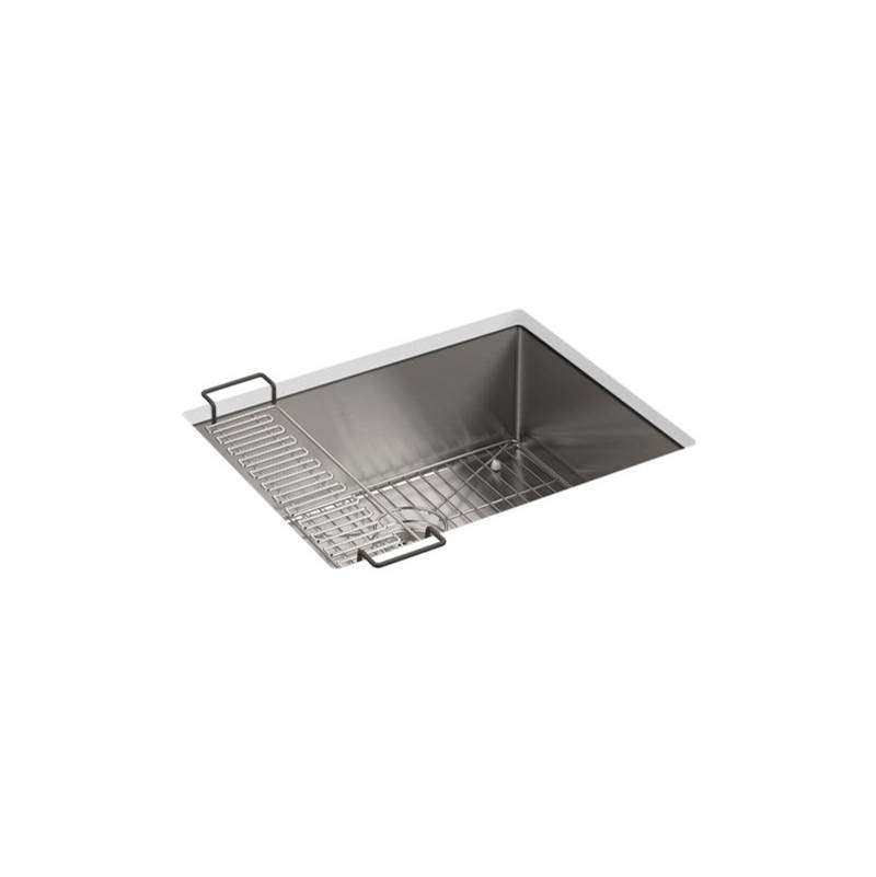 Kohler Strive® 24'' x 18-1/4'' x 9-5/16'' Undermount single-bowl kitchen sink with rack