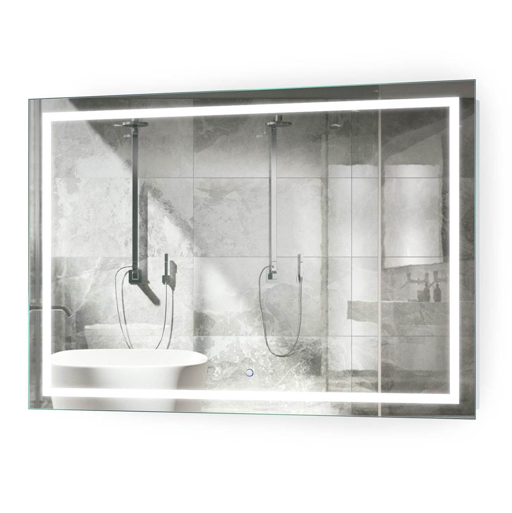 Krugg Icon 48'' X 36'' LED Bathroom Mirror w/ Dimmer and Defogger, Lighted Vanity Mirror
